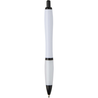 Logotrade advertising product image of: Nash recycled plastic ballpoint pen with black trims (black ink)